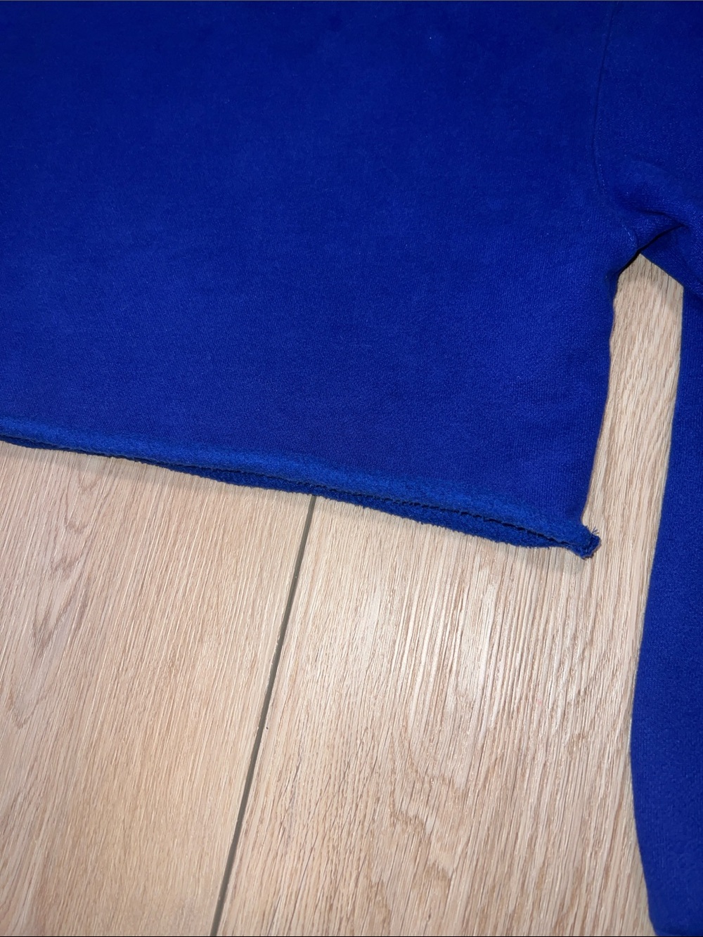 Vintage TNA Royal Blue Cropped Hoodie - Picture 11 of 15